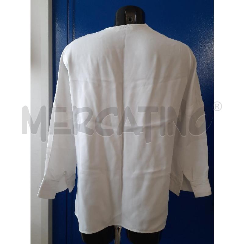 CAMICIA DONNA SANDRO BIANCA 4 BOTTONI SCOLLO A V | Mercatino dell'Usato Roma rebibbia 2