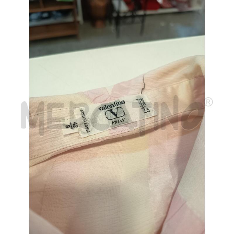 CAMICIA DONNA VALENTINO MISS ROSA BIANCA TG42 | Mercatino dell'Usato Roma rebibbia 3
