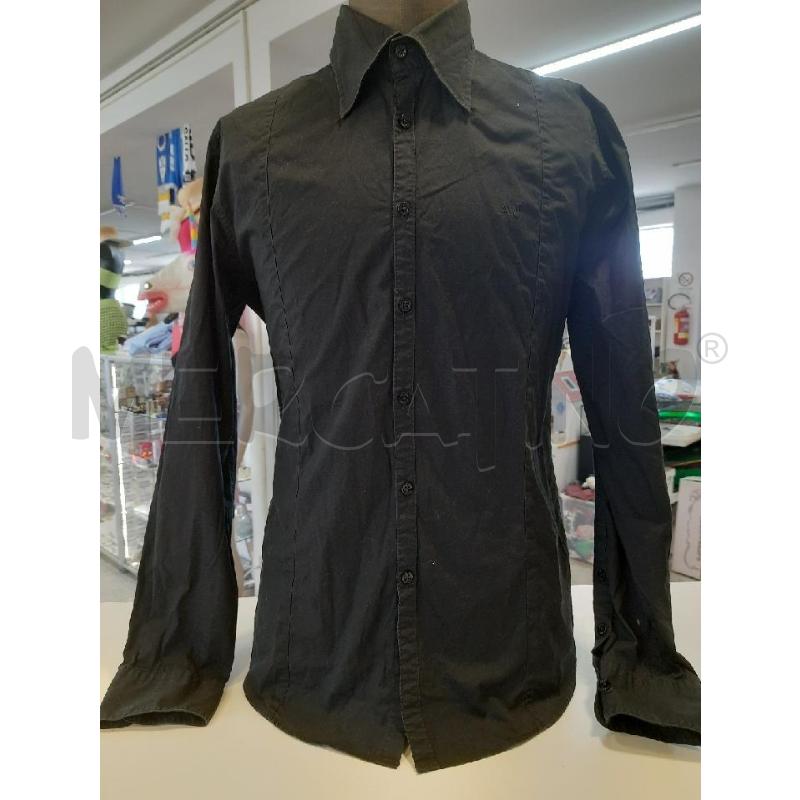 CAMICIA UOMO ARMANI JEANS NERA | Mercatino dell'Usato Roma rebibbia 1