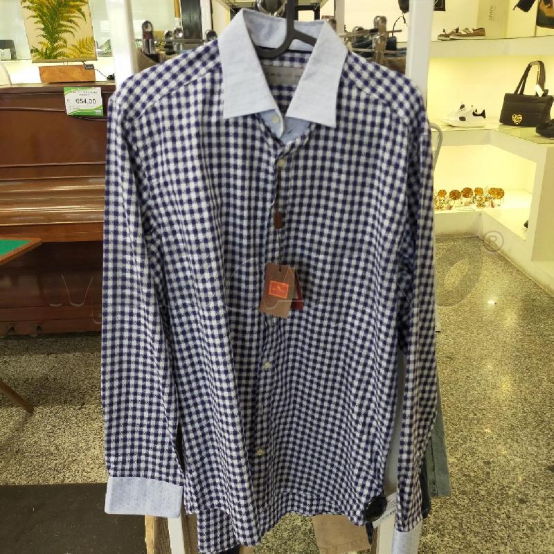 CAMICIA UOMO ETRO MILANO CELESTE/BLU BOTT LOGATO CARTELLINO | Mercatino dell'Usato Roma rebibbia 1