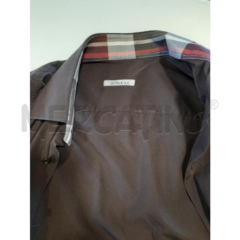 CAMICIA UOMO MOREAL MARRONE GOMITO TOPPA | Mercatino dell'Usato Roma rebibbia 3