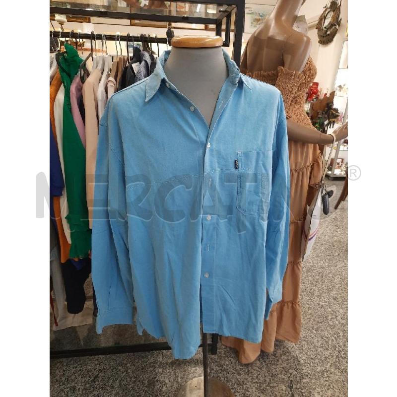 CAMICIA UOMO MOSCHINO JEANS AZZURRA | Mercatino dell'Usato Roma rebibbia 1