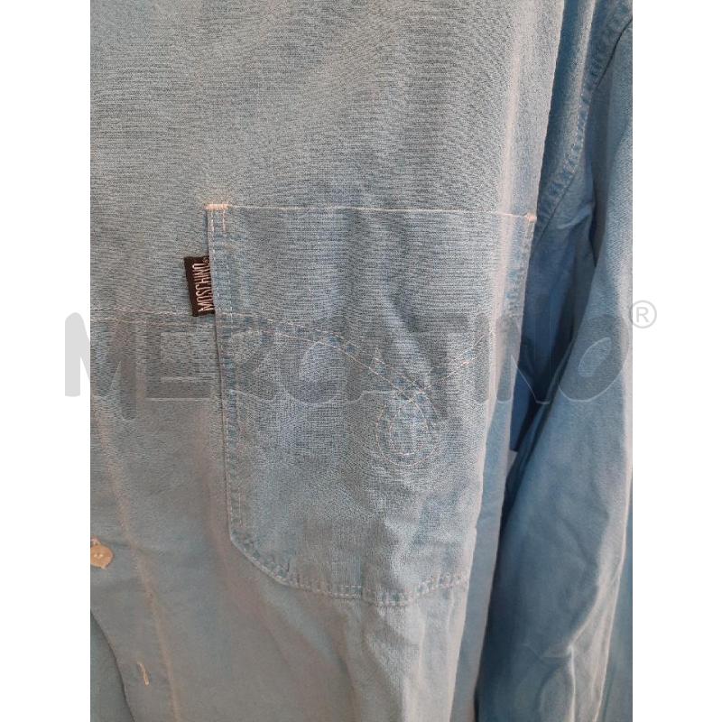 CAMICIA UOMO MOSCHINO JEANS AZZURRA | Mercatino dell'Usato Roma rebibbia 2