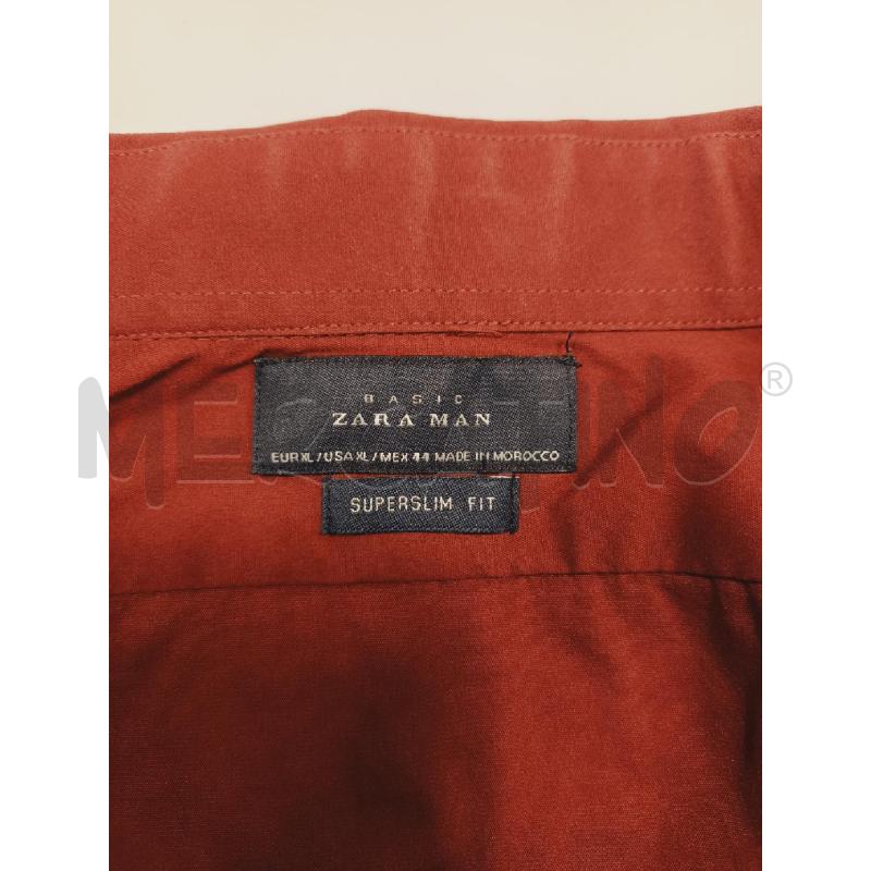CAMICIA UOMO ZARA BORDEAUX  | Mercatino dell'Usato Roma rebibbia 2
