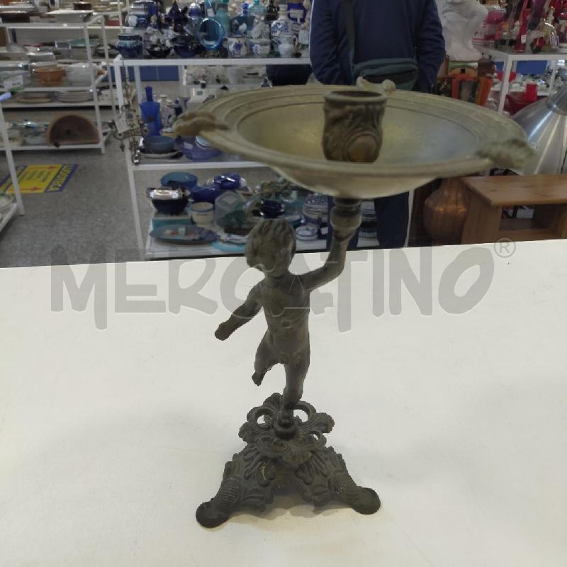CANDELABRO OTTONE PUTTO | Mercatino dell'Usato Roma rebibbia 1