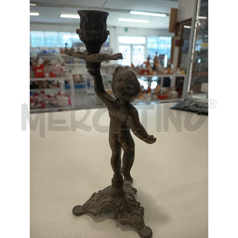 CANDELABRO PUTTO FERRO | Mercatino dell'Usato Roma rebibbia 2