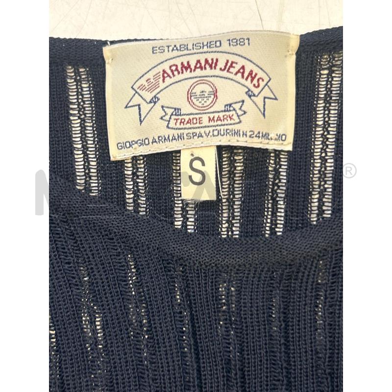 CANOTTA DONNA ARMANI RIGHE TRASPARENTI BLU BIANCA  | Mercatino dell'Usato Roma rebibbia 2