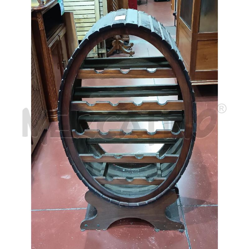 CANTINETTA BOTTE LEGNO SCURO  | Mercatino dell'Usato Roma rebibbia 1