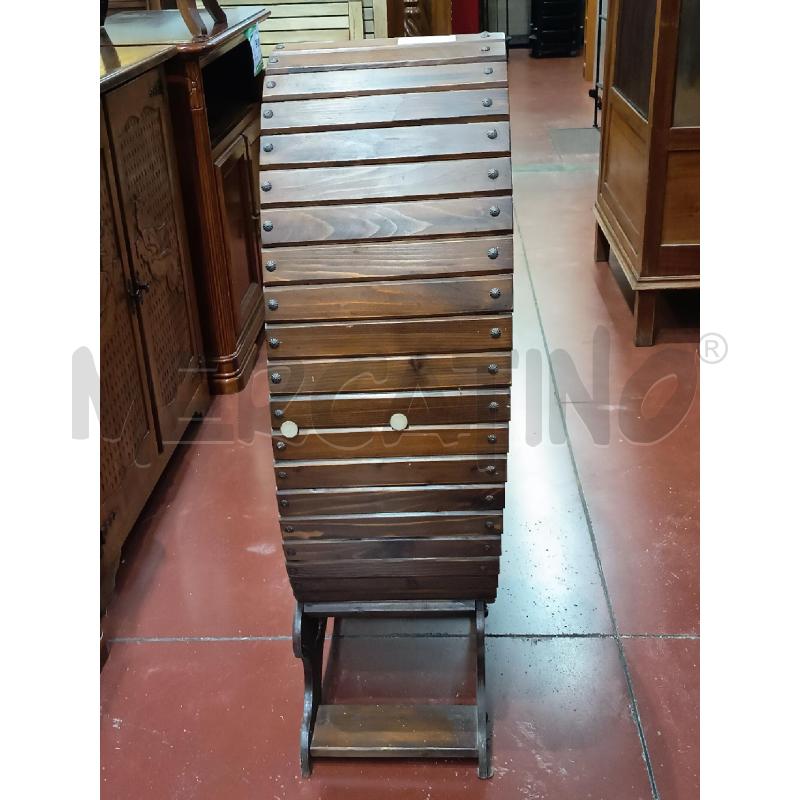 CANTINETTA BOTTE LEGNO SCURO  | Mercatino dell'Usato Roma rebibbia 2