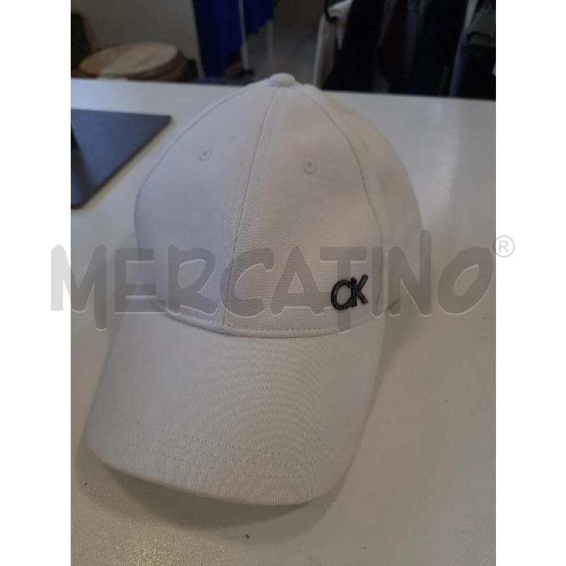 CAPPELLO DONNA CALVIN KLEIN BIANCO  | Mercatino dell'Usato Roma rebibbia 1