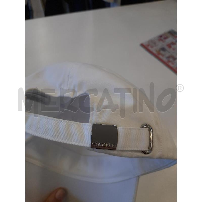 CAPPELLO DONNA CALVIN KLEIN BIANCO  | Mercatino dell'Usato Roma rebibbia 2