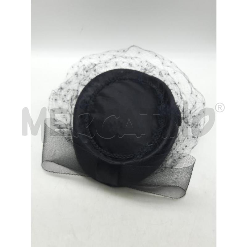 CAPPELLO DONNA DA CERIMONIA NERO CON VELINA E FIOCCO | Mercatino dell'Usato Roma rebibbia 2