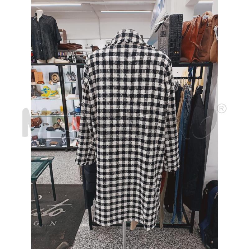 CAPPOTTO DONNA FIORELLA RUBINO SCACCHI NERO/BIANCO | Mercatino dell'Usato Roma rebibbia 2