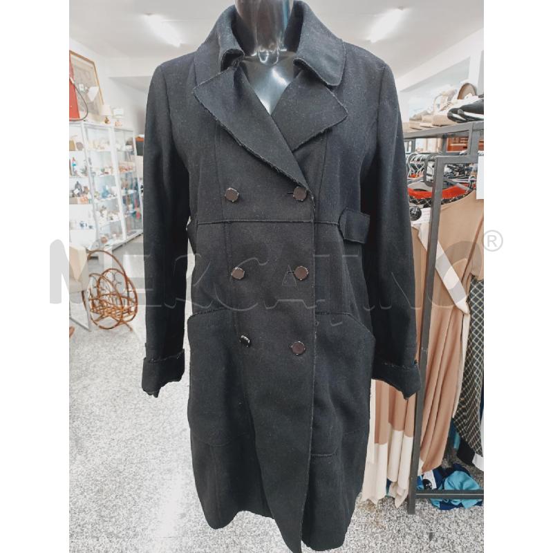 CAPPOTTO DONNA MAX E CO NERO DOPPIO PETTO BOTTONI NERI | Mercatino dell'Usato Roma rebibbia 1