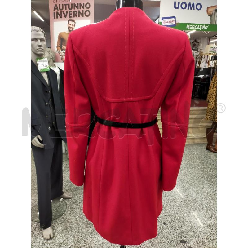 CAPPOTTO DONNA ROSSO MARELLA DOPPIA CINTURA | Mercatino dell'Usato Roma rebibbia 2