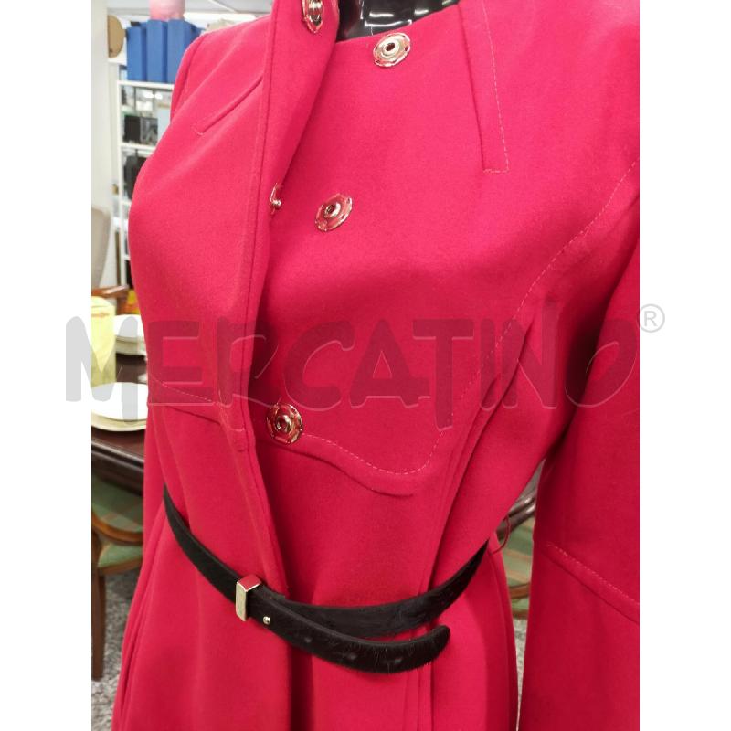 CAPPOTTO DONNA ROSSO MARELLA DOPPIA CINTURA | Mercatino dell'Usato Roma rebibbia 3