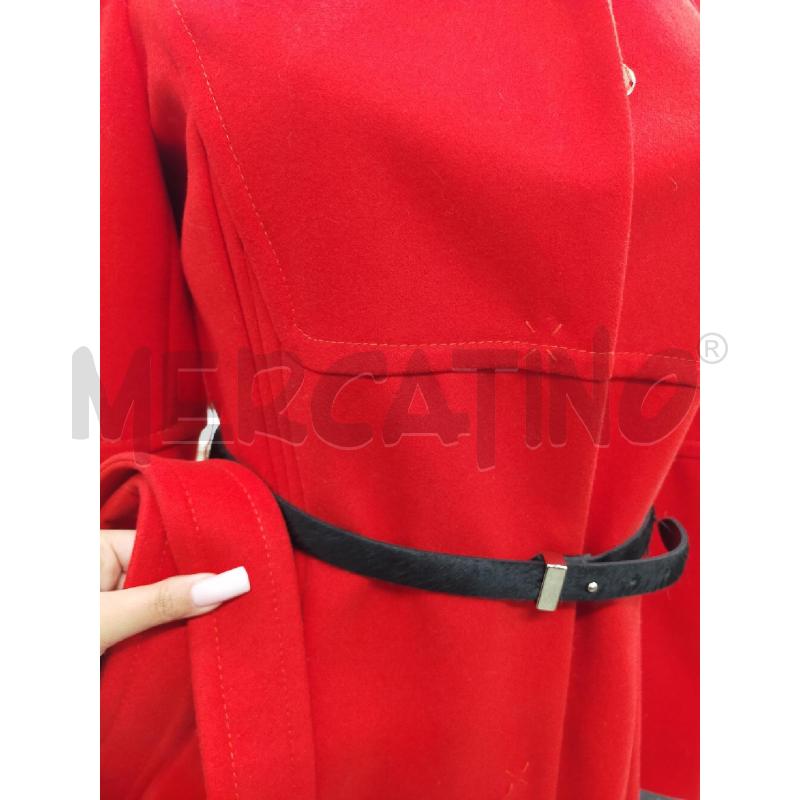 CAPPOTTO DONNA ROSSO MARELLA DOPPIA CINTURA | Mercatino dell'Usato Roma rebibbia 4