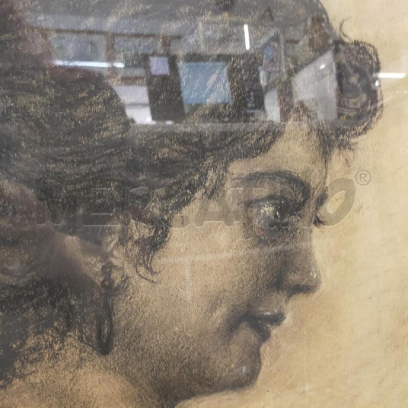 CARBONCINO B/N MEZZO BUSTO DONNA C DOR 79X65 | Mercatino dell'Usato Roma rebibbia 3