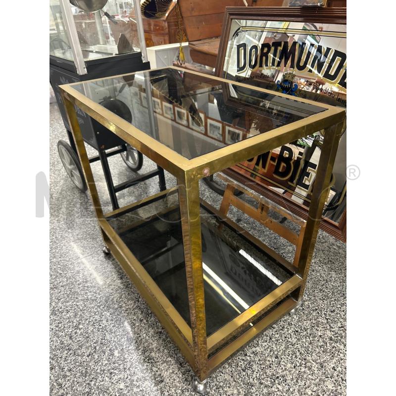 CARRELLO OTTONE 2P VETRO | Mercatino dell'Usato Roma rebibbia 1