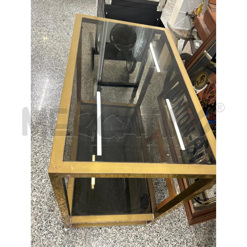 CARRELLO OTTONE 2P VETRO | Mercatino dell'Usato Roma rebibbia 2