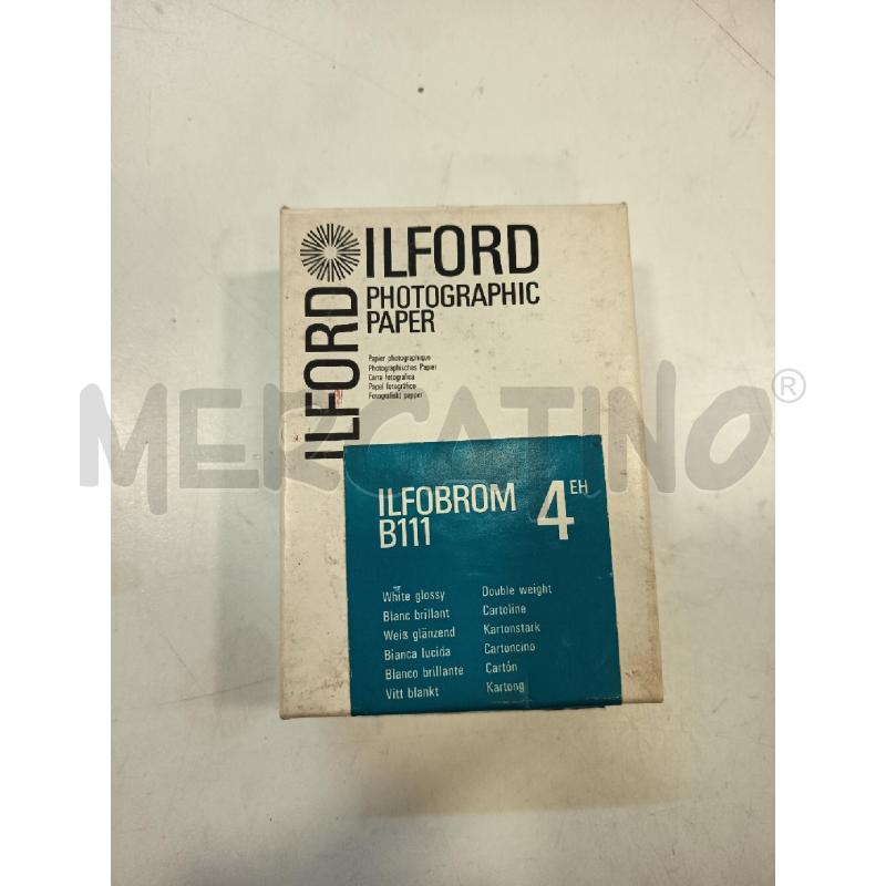 CARTA FOTOGRAFICA DA CAMERA OSCURA ILFORD B111 | Mercatino dell'Usato Roma rebibbia 1