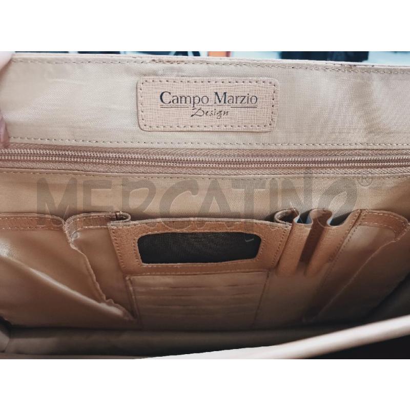 CARTELLA DA LAVORO CAMPO MARZIO DESIGN BEIGE  | Mercatino dell'Usato Roma rebibbia 3