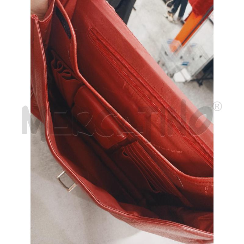 CARTELLA DA LAVORO PIQUADRO BORDEAUX PELLE | Mercatino dell'Usato Roma rebibbia 3