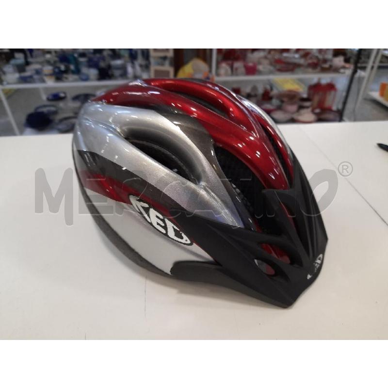 CASCO BICI KED ROSSO GRIGIO 52/57CM | Mercatino dell'Usato Roma rebibbia 1