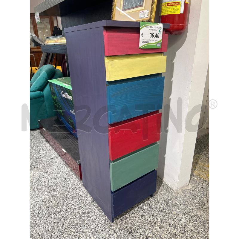 CASSETTIERA COLORATA 6 CASS.IKEA | Mercatino dell'Usato Roma rebibbia 1