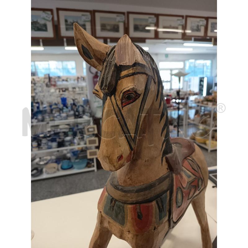 CAVALLO LEGNO DIPINTO DA RIV | Mercatino dell'Usato Roma rebibbia 4