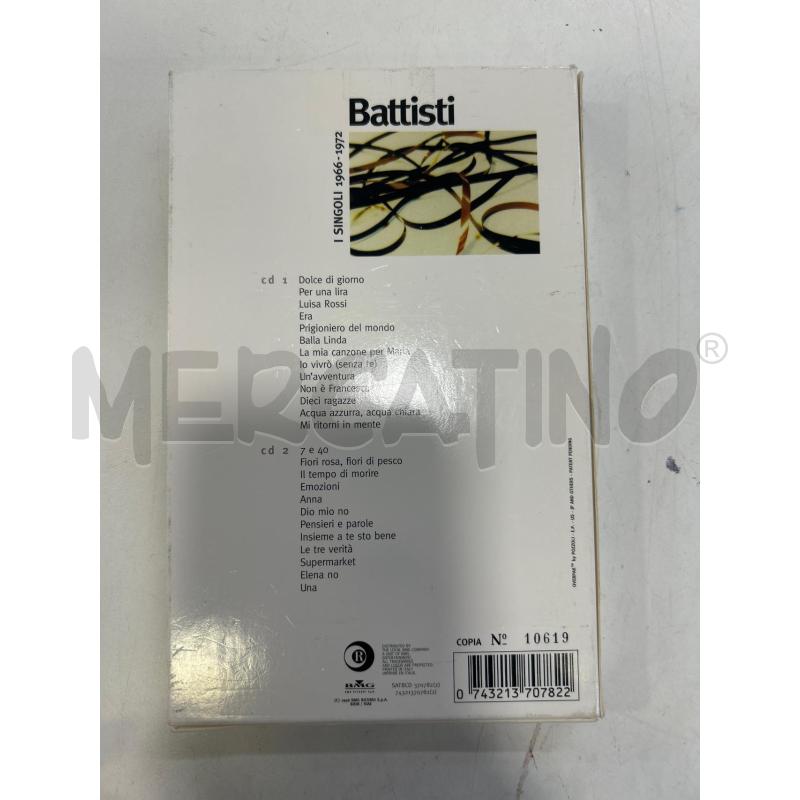 CD DOPPIO BATTISTI I SINGOLI 1966-1972 | Mercatino dell'Usato Roma rebibbia 2