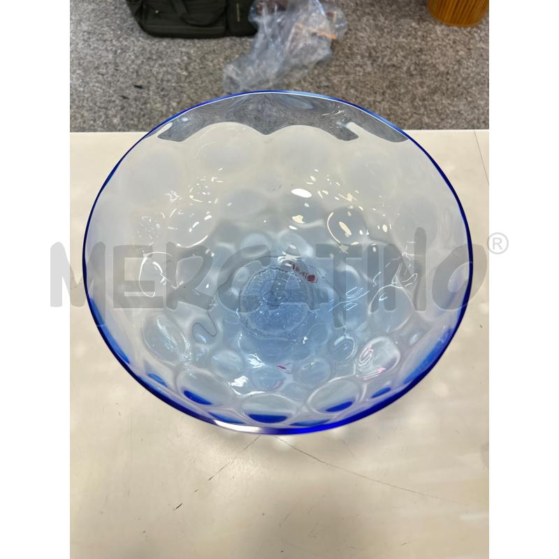 CENTROTAVOLA CRISTALLO COPPA BLU  | Mercatino dell'Usato Roma rebibbia 2