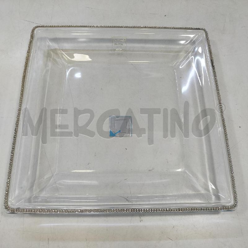CENTROTAVOLA CRISTALLO INSERTI SWAROVSKI | Mercatino dell'Usato Roma rebibbia 1