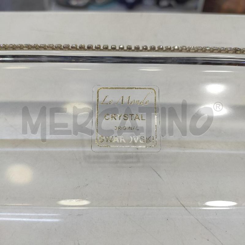 CENTROTAVOLA CRISTALLO INSERTI SWAROVSKI | Mercatino dell'Usato Roma rebibbia 3
