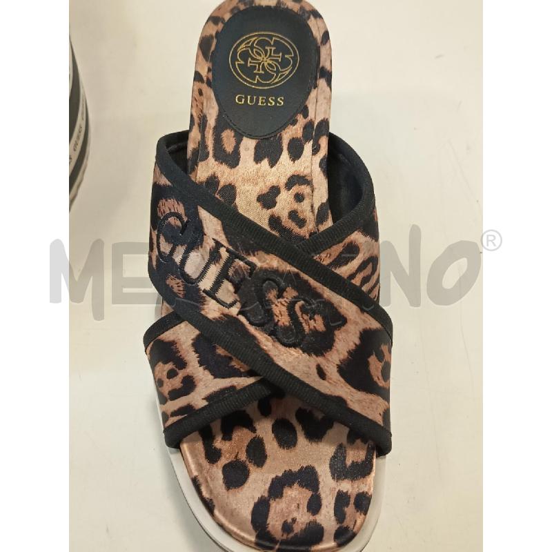 CIABATTE DONNA GUESS LEOPARDATE PARA GOMMA ALTA NERA LOGATA  | Mercatino dell'Usato Roma rebibbia 4