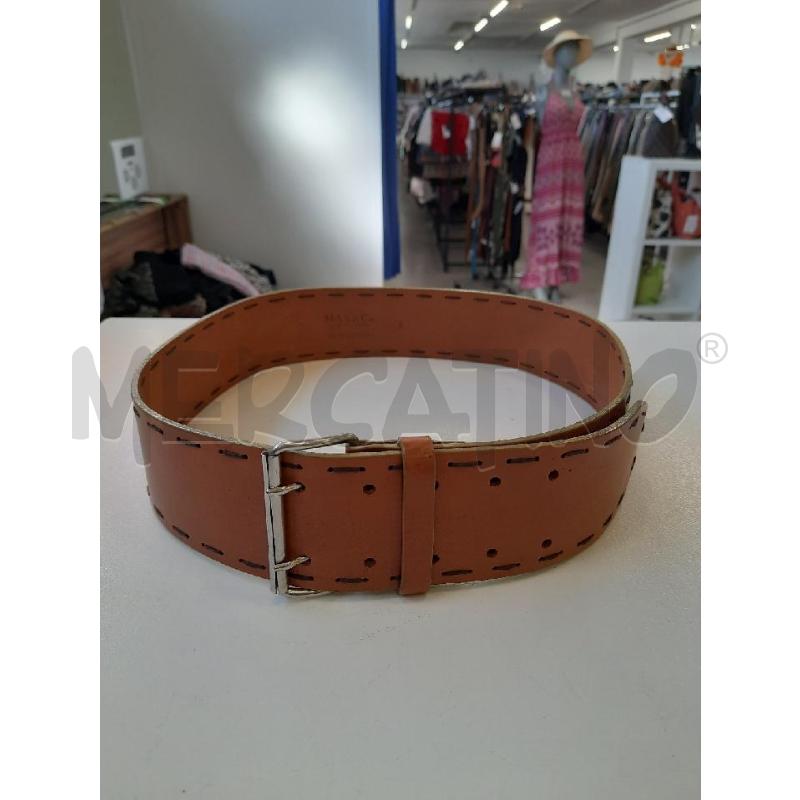 CINTURA DONNA MAX&CO PELLE MARRONE CUCITURA MARR SCURO  | Mercatino dell'Usato Roma rebibbia 1