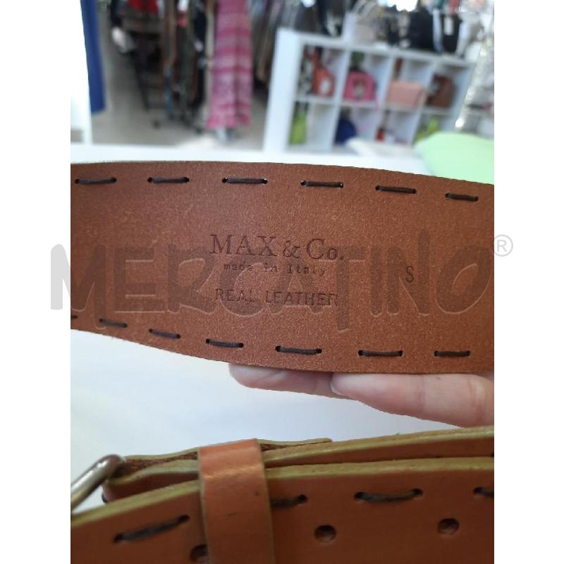 CINTURA DONNA MAX&CO PELLE MARRONE CUCITURA MARR SCURO  | Mercatino dell'Usato Roma rebibbia 2