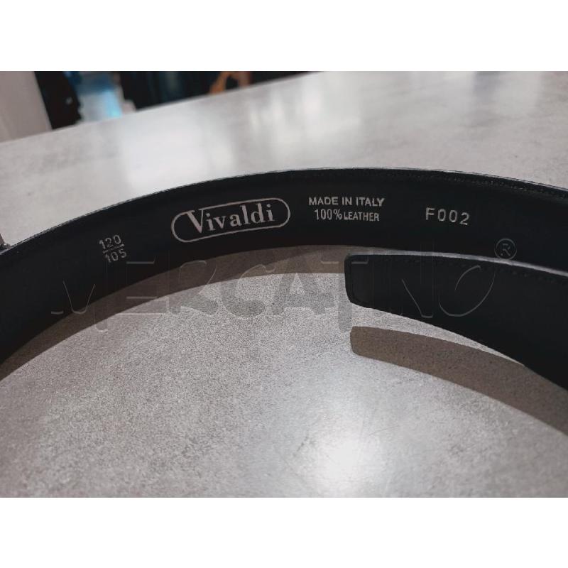 CINTURA VIVALDI F002 NERA VERA PELLE  | Mercatino dell'Usato Roma rebibbia 2