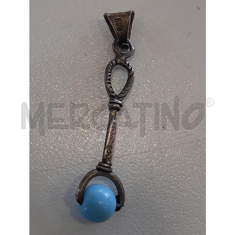 CIONDOLO ARG800 STECCA SFERA AZZURRA | Mercatino dell'Usato Roma rebibbia 3