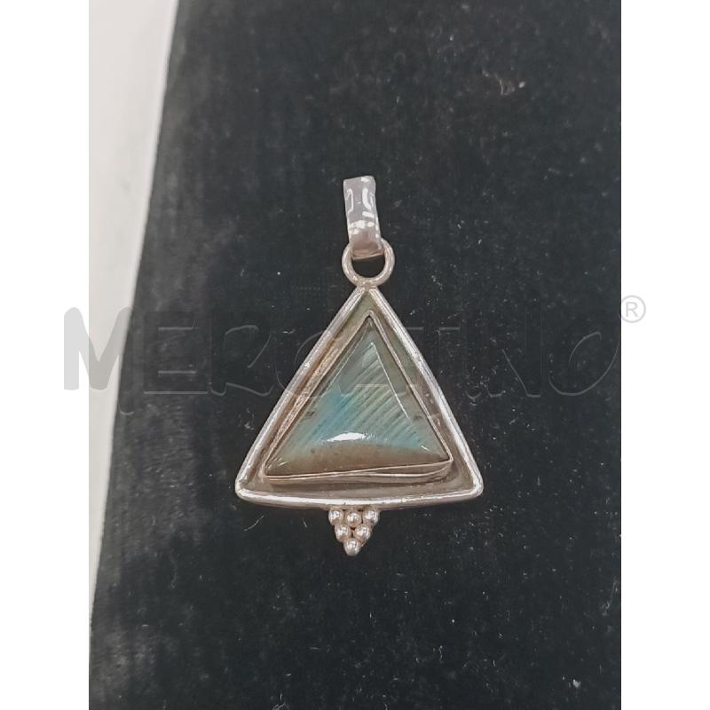 CIONDOLO ARG TRIANGOLARE LABRADORITE GRAPPOLO B/S | Mercatino dell'Usato Roma rebibbia 1
