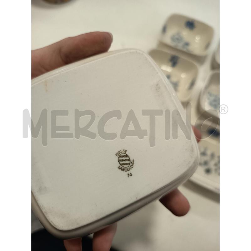 CIOTOLE CERAM DEC FIORI BLU 6PZ | Mercatino dell'Usato Roma rebibbia 2