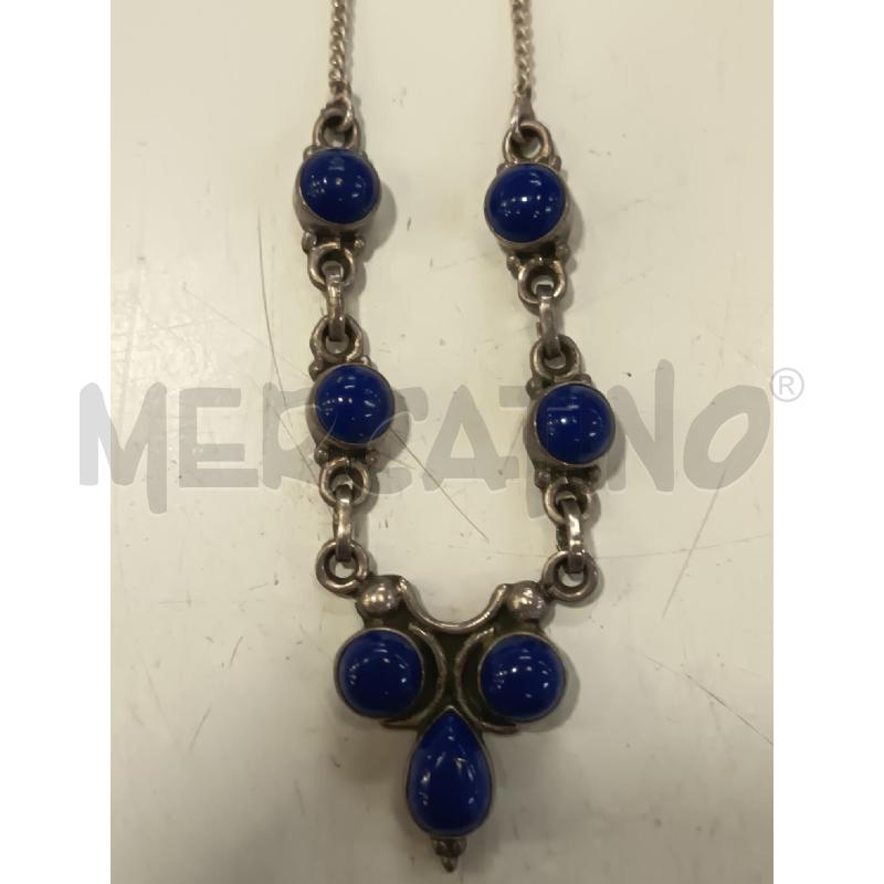COLLANA ARG 7SFERE LAPIS  | Mercatino dell'Usato Roma rebibbia 2