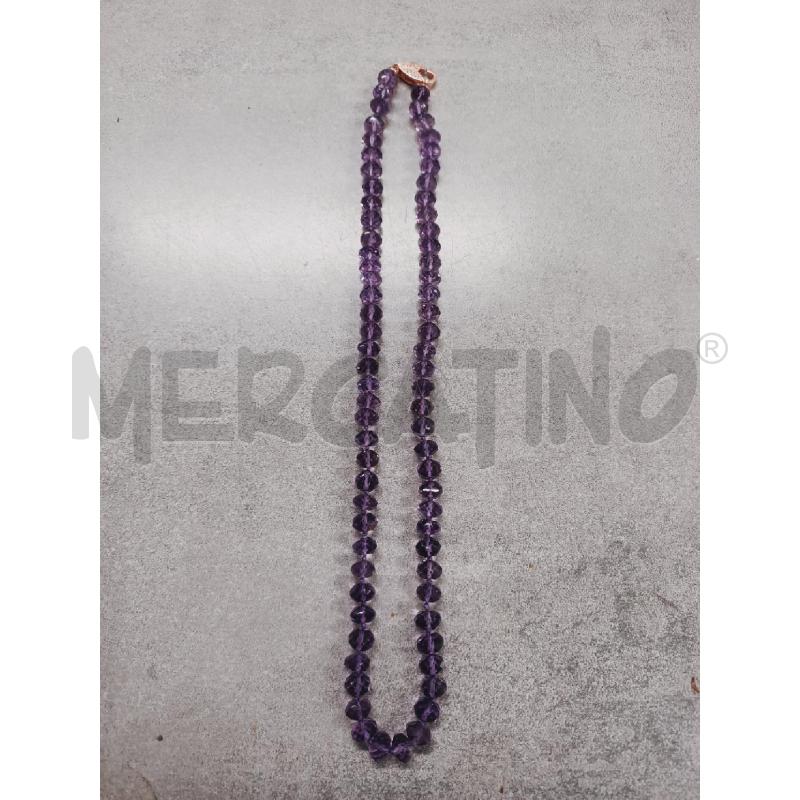 COLLANA ARG AMETISTA BRIOLE CHIUSURA ARG LAVORATA | Mercatino dell'Usato Roma rebibbia 1