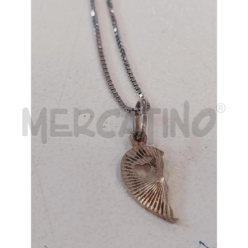 COLLANA ARG FINA PEND CUORE SPEZZATO | Mercatino dell'Usato Roma rebibbia 2