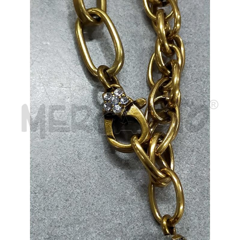 COLLANA CHOKER TWINSET CON STRASS E PERLE GIALLA  | Mercatino dell'Usato Roma rebibbia 5