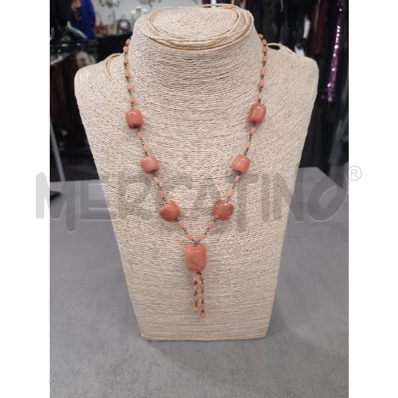 COLLANA CORALLO FORM VAR CHIUSURA DOR  | Mercatino dell'Usato Roma rebibbia 1