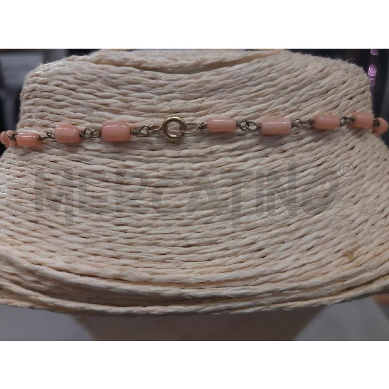 COLLANA CORALLO FORM VAR CHIUSURA DOR  | Mercatino dell'Usato Roma rebibbia 2