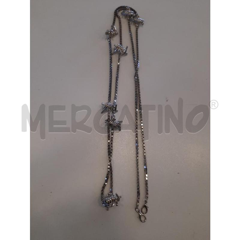 COLLANA CROMO MAGLIA G NODI  | Mercatino dell'Usato Roma rebibbia 1