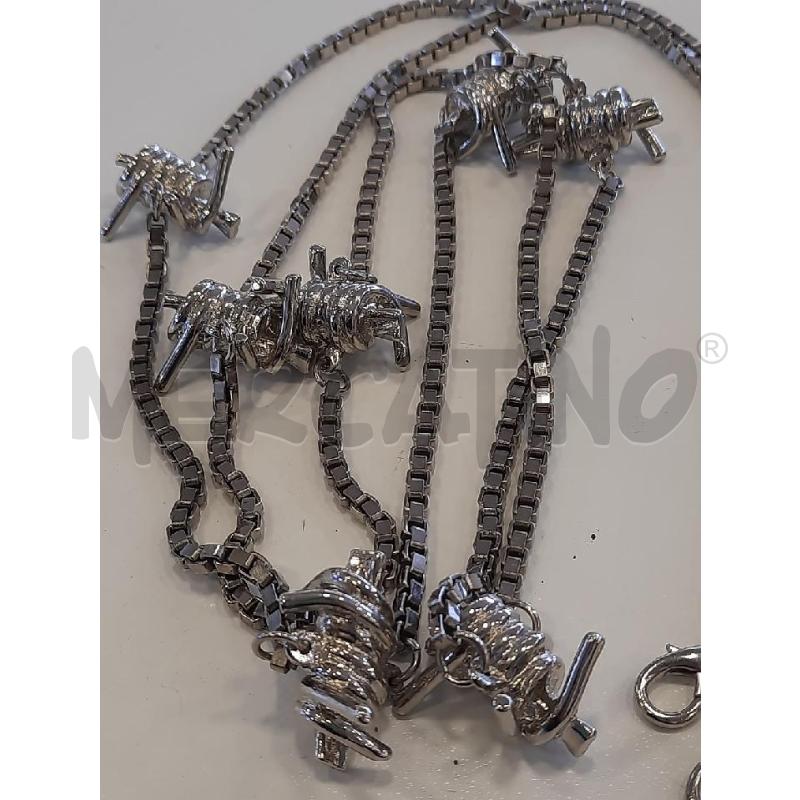 COLLANA CROMO MAGLIA G NODI  | Mercatino dell'Usato Roma rebibbia 3