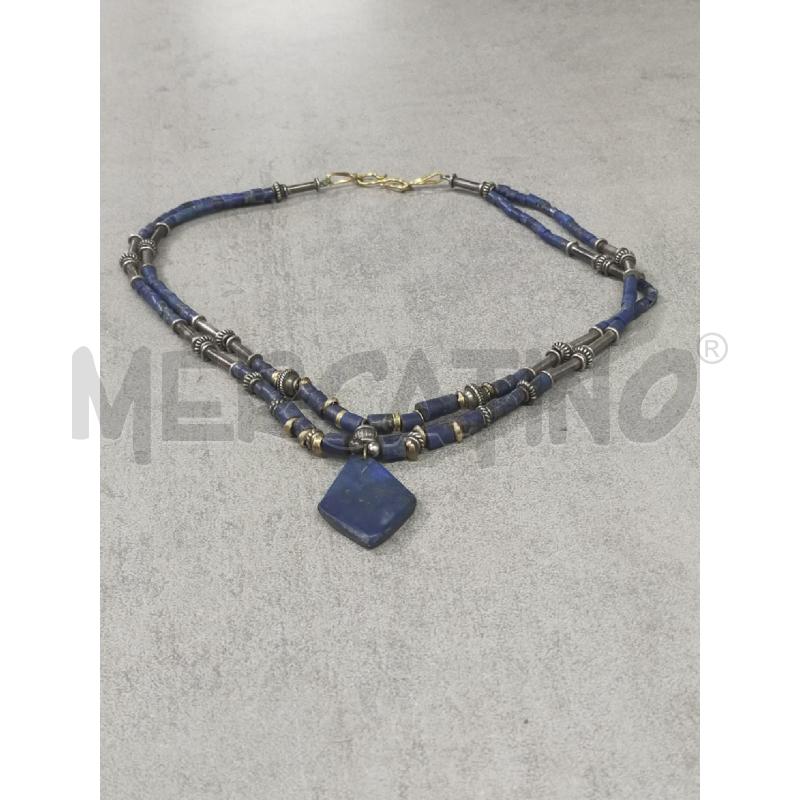 COLLANA CROMO MULTIFILO LAPIS BLU | Mercatino dell'Usato Roma rebibbia 2
